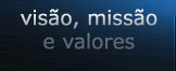Visão, misão e valores.