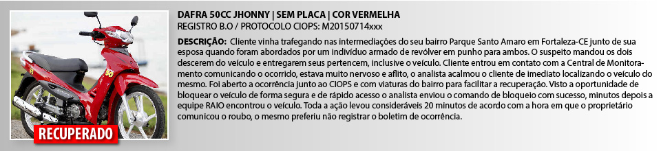 DAFRA JONNY 50CC VERMELHA
